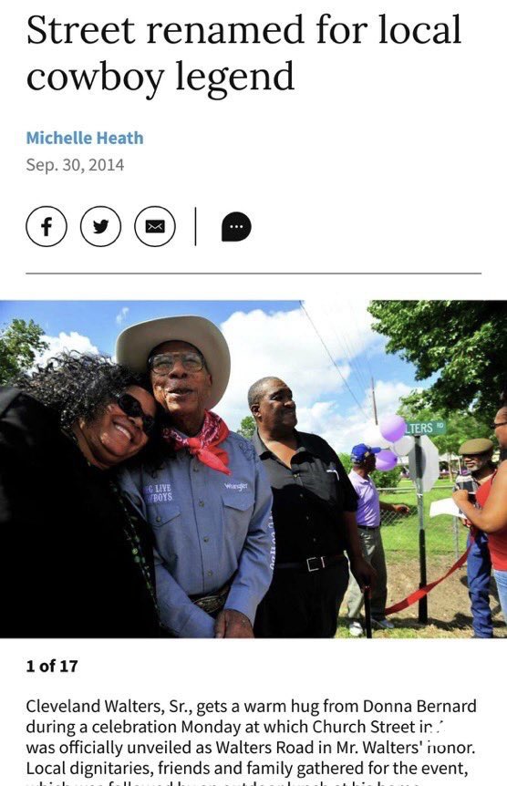 frogclubs's tweet photo. Happy Juneteenth! I wanted to remake this thread about my great grandfather, my Poppy. Poppy’s parents were enslaved, and they fully immersed him into the life of a cowboy. He was born at the end of an unpaved trail, which was later renamed in his honor! A true cowboy legend 🤠 https://t.co/b0JLwogtRd