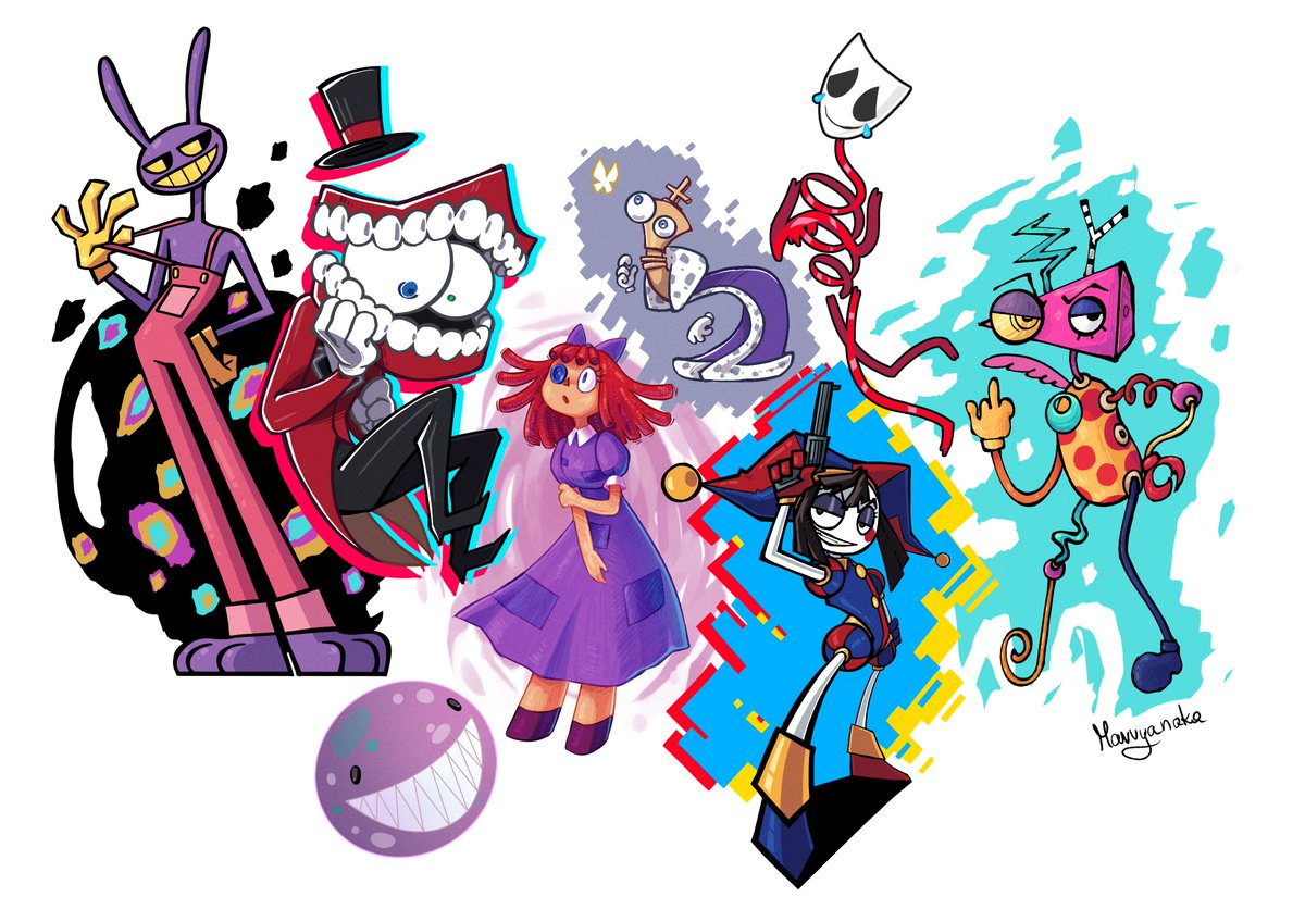 MarvyanakaART's tweet photo. the amazing digital doodles
#tadc #theamazingdigitalcircus #pomni #jax #caine #zooble #gangle #raghata #kinger https://t.co/70V1Vc7jAd