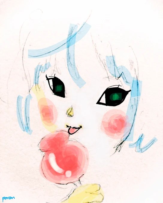 おはよー #イラスト #女の子 #ファンシー #レトロ