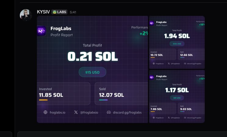 KYS1V's tweet photo. total 3.6 sols profit for today with @froglabsio https://t.co/7XMMC7vvYk
