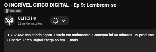 PortalGlitch's tweet photo. O episodio final chegou ao pico de 1 MILHÃO E 700 MIL pessoas vendo AO MESMO TEMPO!!

É uma marca GIGANTE para a GLITCH! https://t.co/VbxUtlgP1S
