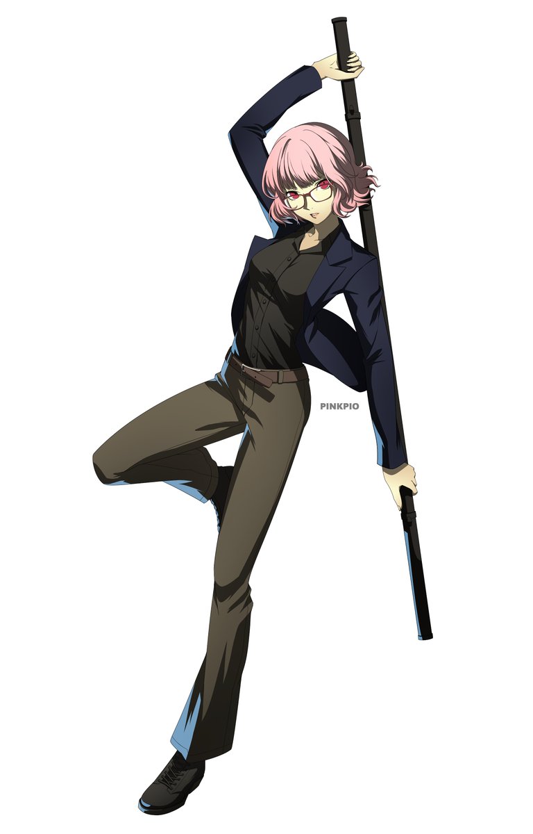 ilygreenbeans's tweet photo. The Dime-a-Dozen Daydreaming Novelist - Kayoko Wakabayashi! 
A college student studying literature by day, a reserve Shadow Operative/Investigation Team member by night! (Because of the timelines, this form represents both P3 and P4 Kayoko (in separate routes!)
🎨: @PinkPio1 https://t.co/OOPUB1Sjy5