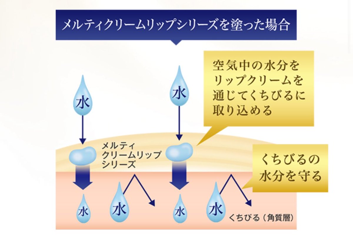 R_990609's tweet photo. ロート製薬のメルティクリームリップが随分前から同じようなことを言っていたような https://t.co/VYLY4JPRPt