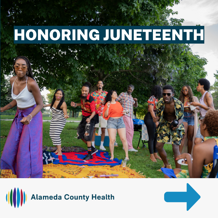 Dare2BWell's tweet photo. Honoring Juneteenth ❤️🖤💚 
We remain committed to advancing health equity for all communities. https://t.co/nC2JBZYxUd