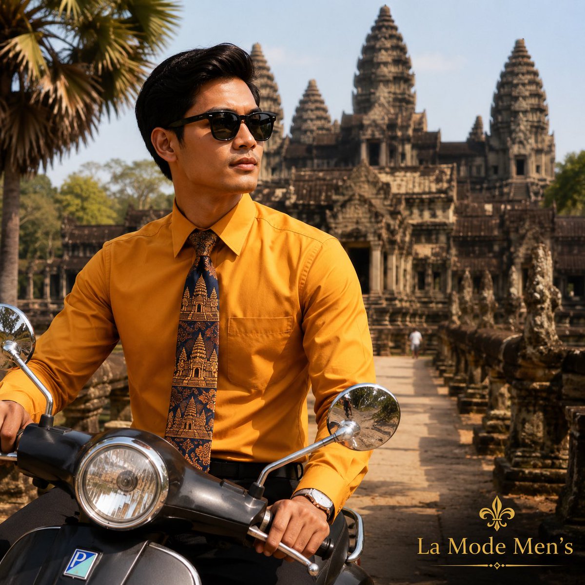 LaModeMens1's tweet photo. 🏛️ Ancient inspiration. Modern confidence.
Our saffron dress shirt paired with an Angkor Wat-inspired tie creates a bold look for men who aren’t afraid to stand out.
👔 Sharp fit
🌏 Global inspiration
✨ Timeless style
#LaModeMens #MensFashion #DressShirts #Menswear #StyleTips https://t.co/v0rpqnUpt7