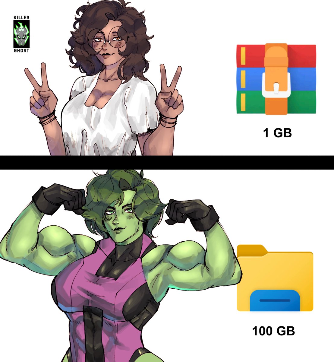 LORDKILLERGHOST's tweet photo. Canonicamente dentro del Universo Alpha, Jennifer Walters es morena  y un poco (muy) nerd (cuando no está ocupada siendo She Hulk).

"Dame un pedazo de ese chocolate" 
-Peter Parker. https://t.co/bWmeLijLGM