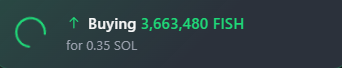 FishvalleySol's tweet photo. Buyback 5 done. 3,600,000 $FISH have been bought back from the market and sent to the play to earn treasury https://t.co/pBrJB4sUH0