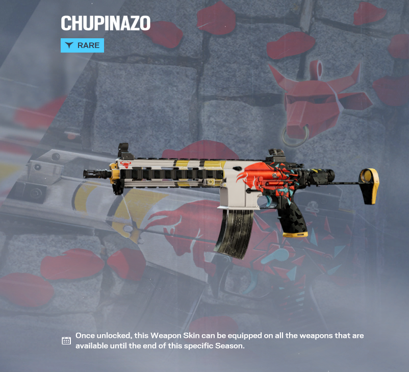 R6Pug's tweet photo. Chupinazo is now back in the R6 Shop. insane fr, atp i dont think the marketplace is returning unless this is to ruin the celebration packs.
#rainbowsixsiege #r6 #r6siege https://t.co/FBaPTzIguo