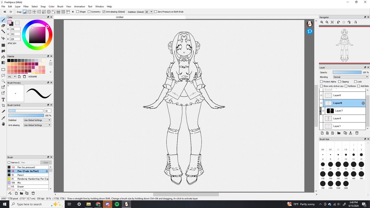 WonderingWinter's tweet photo. Sketch, line-art, and flat colors

I need to finish this but unfortunately my pc ran into issues and I don’t have enough money to buy new components. 

Hopefully soon I’ll be able to complete this cutie pie and a few other projects I need to do. https://t.co/oBkEjbU6ZY
