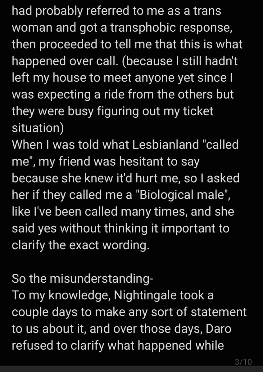OddysseyTalks's tweet photo. This is my statement on the Lesbianland situation
I'm sorry for the length, it was a mess

1/3 https://t.co/z7jASLVKhd