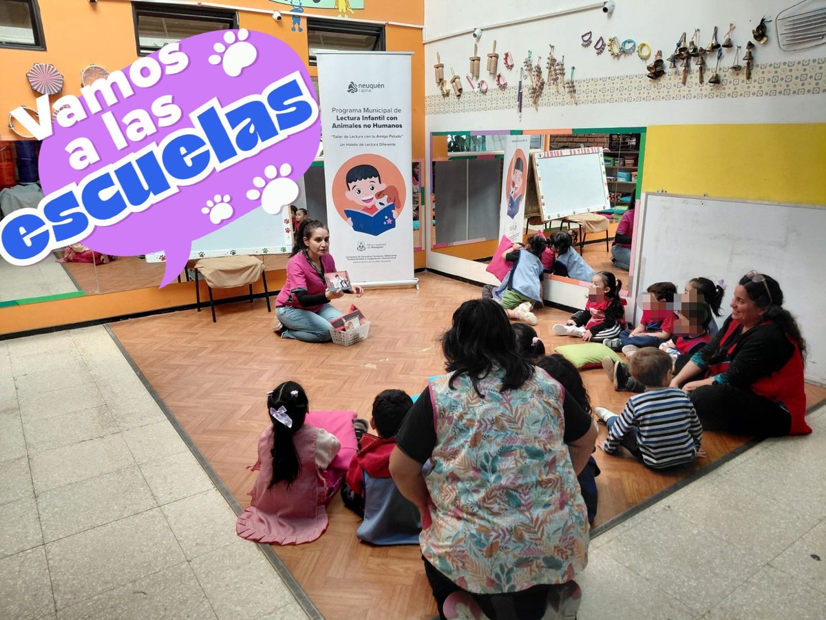 LeigaMaria's tweet photo. “Vamos a la Escuela “🐾🐶
 
🙌 ​Taller de Lectura en Jardin 23 

✨️ Trabajamos con el panel de Cuidado Responsable de Animales No Humanos.

☎️ 2993292673
📧 protecciondeanimalesnh@muninqn.gov.ar 

@MarianoGaidoOk @GiovanettL https://t.co/LoZELsSWxd