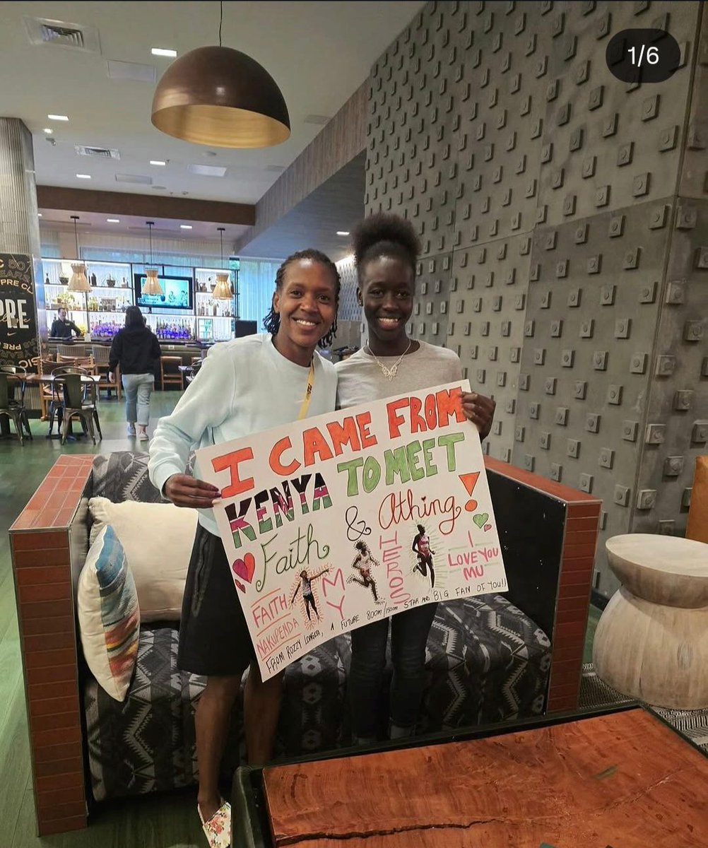 Sam_C_Taylor's tweet photo. Last summer, WSU sophomore Rosemary Longisa met her hero, 1,500 world record holder Faith Kipyegon.
"‘This is unreal.' It was the best moment of my life.”

The 11 months since have given that magical moment company.

She leaves WSU a national champion.
https://t.co/HOlAhmyW5e https://t.co/Q1KnUlFoiB