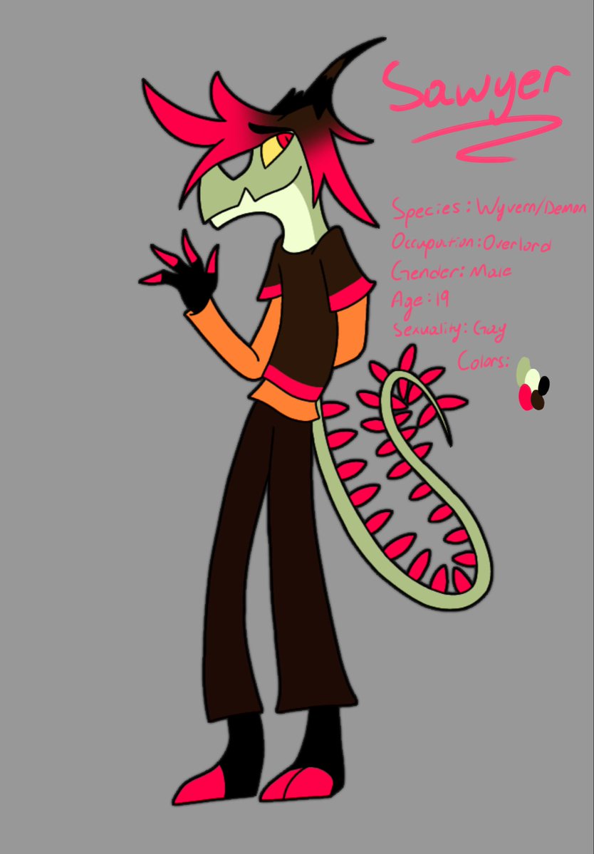 Draco_Phant0m's tweet photo. My OC kids (Part 1)
Nico - Elijah & Damian’s kid
Sawyer - Prick & Hatchet’s kid
(Both are my oc’s, if you draw them make sure to credit me, thanks)
#Zoophobia #HazbinHotel #ZoophobiaElijah #ZoophobiaDamian #Hatchet #Prick #Fankid https://t.co/dyO8xqxmSO