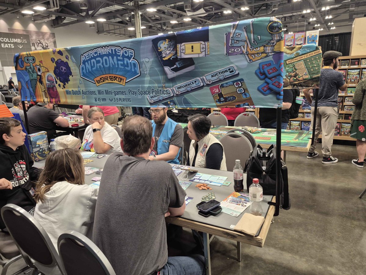 lovethynerd's tweet photo. @originsgames photo dump!
Our team is having a blast serving alongside @AllplayHQ, meeting awesome people, and sharing great games all weekend long.
If you're at Origins, stop by and say hi! We'd love to meet you!
#OriginsGameFair #LoveThyNerd #BoardGames https://t.co/Wh2g26662Z