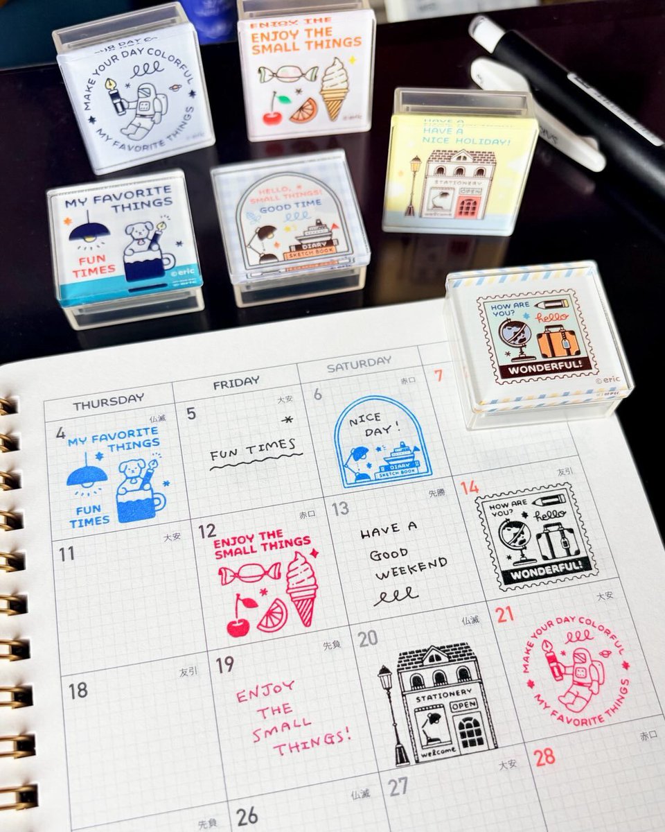 SANBY_bng's tweet photo. ＼新商品のお知らせ／
消しゴムはんこ作家ericさんコラボの新スタンプが登場です！
ポンと押すだけでカンタン🌟
インク内蔵型のスタンプです。
ただいま開催中の #STAMPSTAMP にて先行発売中⛵️
ぜひお立ち寄りくださいませ😊
#高松オルネ　#香川イベント https://t.co/xmZeIOkkjt