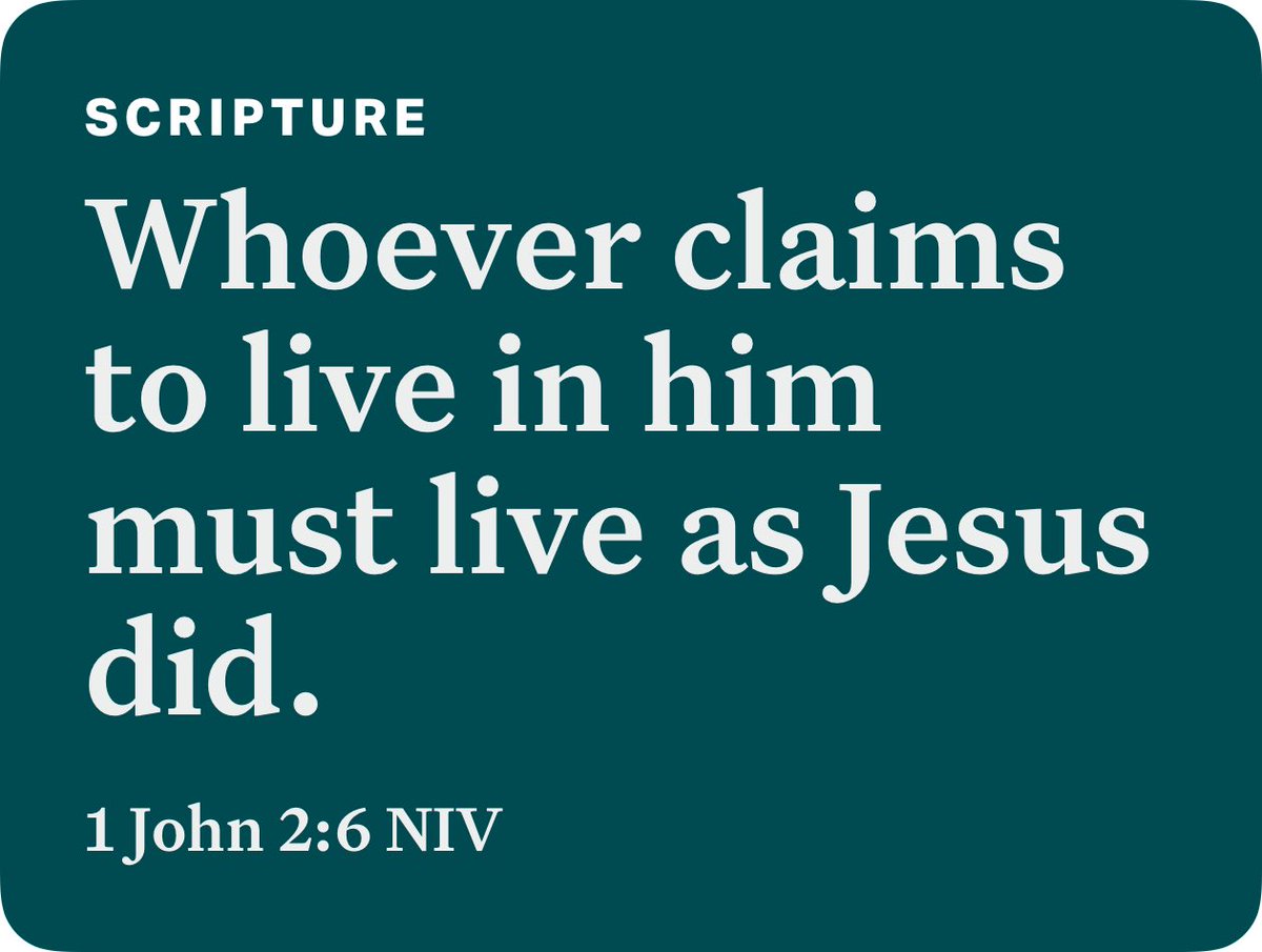 Redeemer710's tweet photo. 1 John 2:6 NIV https://t.co/ugA0mNhwKb https://t.co/9rNdsyKq4z