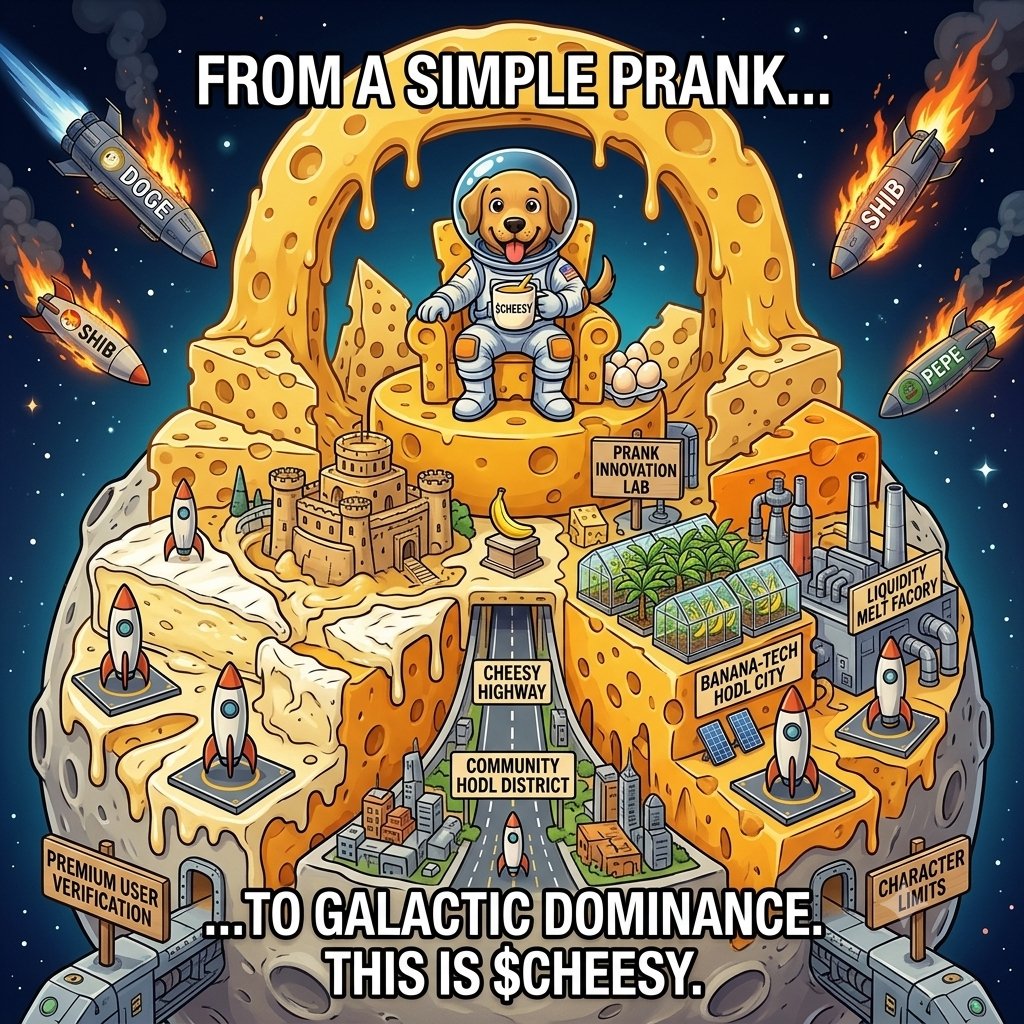 johnny90smith90's tweet photo. @middaywake @berry_cryptt From a legendary prank to an intergalactic case file, the investigation is officially over. All evidence points to total galactic dominance. Case closed: $CHEESY is taking over! 🧀🚀🕵️‍♂️
@cryptokeeper300 @Cryptoiscrack @Samabix03 #CHEESY 

@CheesyMichaell @middaywake https://t.co/86Q8jZ9D0Q