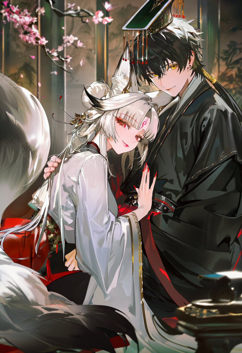 wuwaguy's tweet photo. Rover and Hsin fanart illustration ❤️‍🩹
Artist/CTTO:  "dd6box"  (From CN Bilibili)

#WutheringWaves #WuWa #鳴潮 #WuWaCollection #WuWaFanart https://t.co/5jaBszhGTA