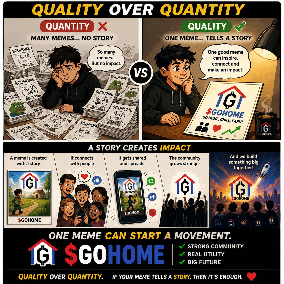 sesbelay's tweet photo. In this contest, I'm not chasing quantity—I'm creating impact.
Because one meaningful meme can inspire thousands to discover $GOHOME. ❤️🏠
#GOHOMEmeme #GOHOME🔥 https://t.co/DFWrmxoMwe