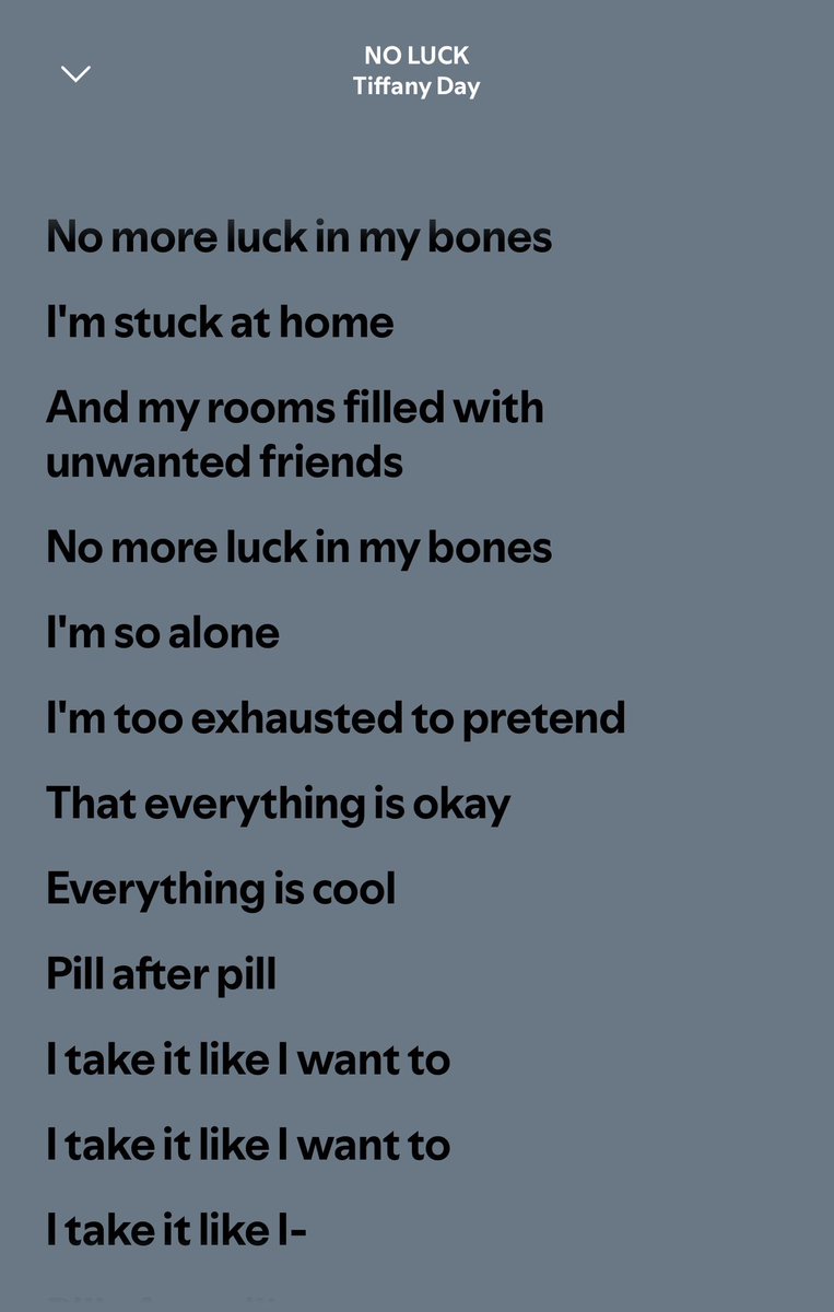 tiffdidstan's tweet photo. these lyrics are too relatable https://t.co/DxngZFOTp8