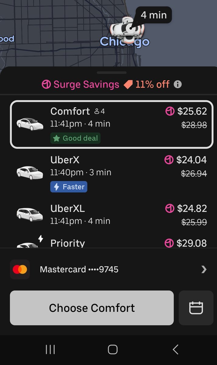 TheOneTrueBrad's tweet photo. Goddamn. Two wkends in a row 
w/TERRIBLE uber wait times.. Nearly 40 mins tonight.. 
@cta with no night owl 147s, despite a concert at soldier field happening.. @CTAConfession what a night for everything to get fumbled. @lyft was worse, $10+ more for the same ride.. https://t.co/Hn4qYgPM1Z