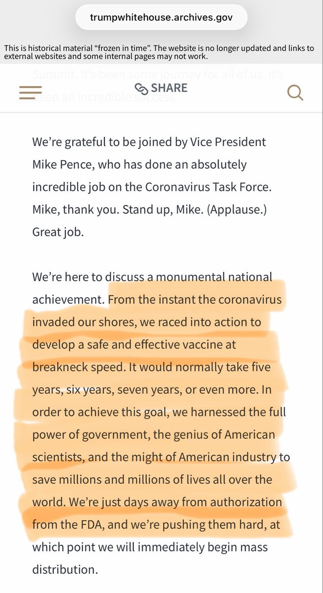 MrPrecedent's tweet photo. @ValerieAnne1970 In December 2020, Trump said he was PUSHING THE FDA HARD to approve the Covid vaccine. He took credit for it when it was “one of the greatest miracles in the history of modern-day medicine.”
#RonJohnsonIsALiar https://t.co/UTV8QFofcP