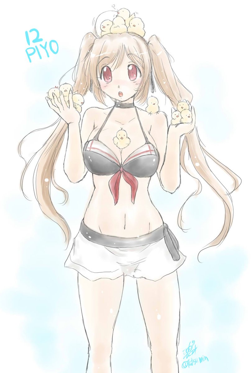 村雨(艦これ) 「本日謎の村雨嬢の進水日です 2015<>2023 #村雨進水日」|こしがやたつみのイラスト