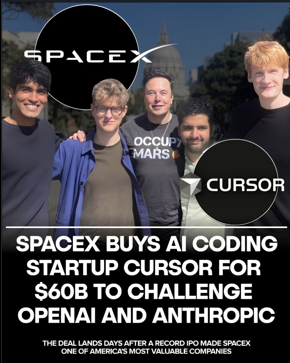hardikhs2806's tweet photo. SpaceX just bought Cursor for $60B.
Everyone's reacting to the number. The lesson they're missing: AI tools are now so valuable you can ship real products solo, no funding.
I built ApplyJi in 7 days. Finds jobs + writes tailored resumes, powered by Claude.
Most read the news. A few use it 👇