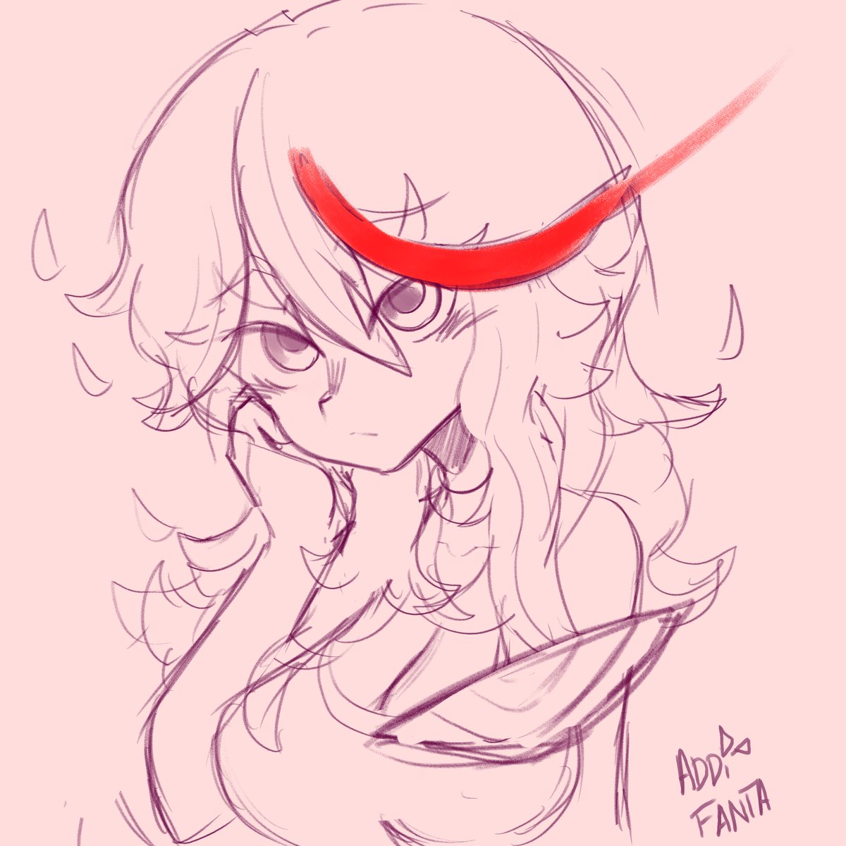 addison_fanta's tweet photo. Daily 38 - Ryuko Sketch https://t.co/Bp7ilTbgC7