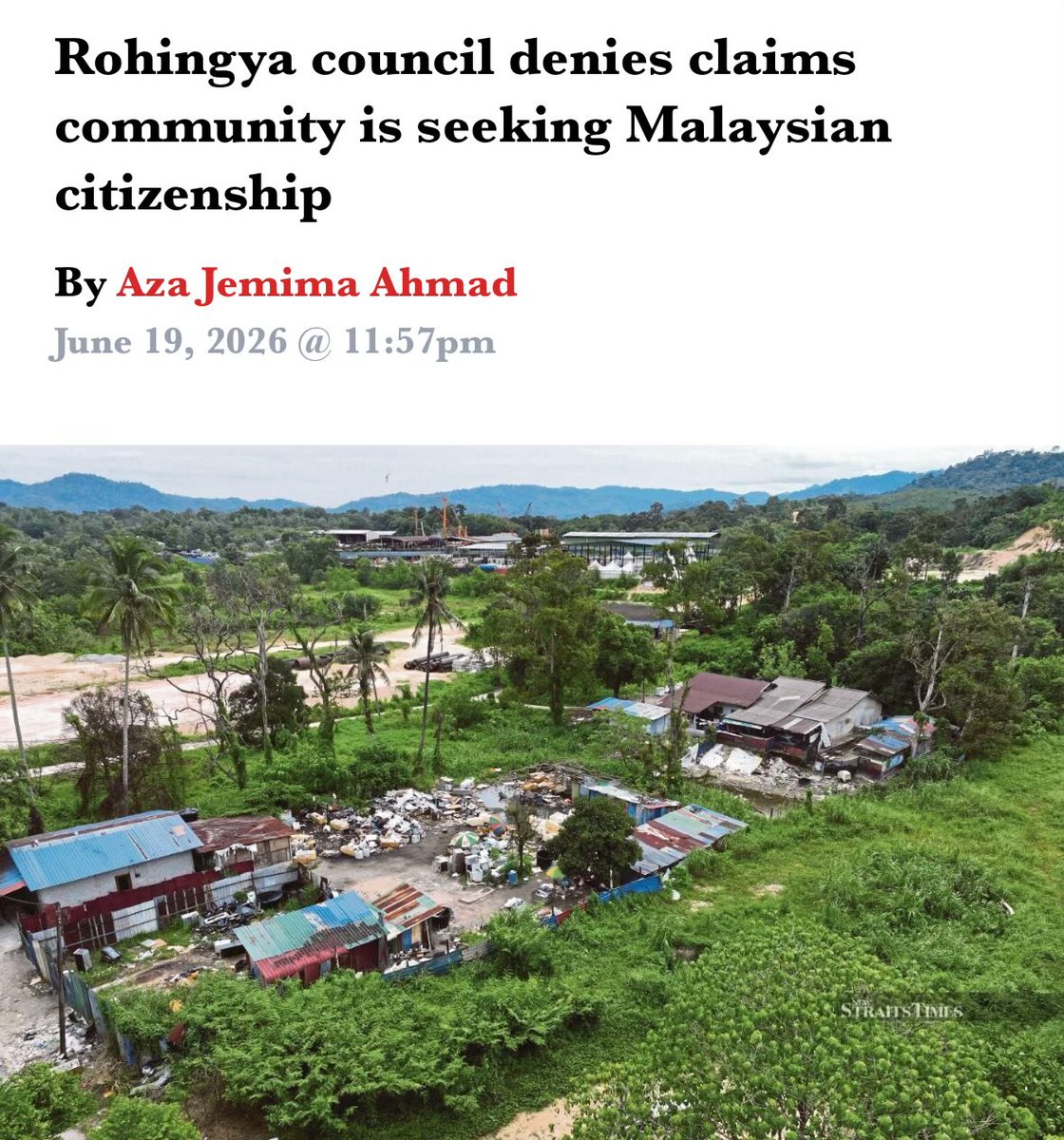 bitcoinmalaya's tweet photo. Rohingya Ulama Council clarified: 

“We have never sought any territory or citizenship rights in Malaysia”

“Such accusations are made by parties who seek to create hatred towards us and disrupt our lives here” https://t.co/l7Lo4QlTTC