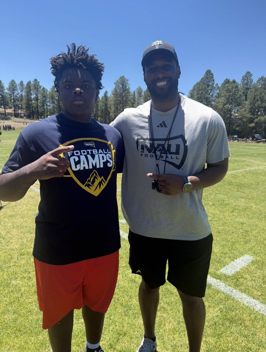 JacobEruaga's tweet photo. I had a great experience at the @NAU_Football mega camp versing great competition and learning a lot of new things💪🏿 @dariusmoore07 @Coach_CoryWhite @CoachRyanPayne @ParacleteFB @KendallColeman_ @coachjohnson126 @FouHoChing @terrance_gant @WPlemons @CoachAdamClark @SeanDillonSDSU @Coach_Dagan @coach_odin @RSanchezULV @cowstown @Linetactics6 @DLCoachLegi @CoachOno @CoachStalker @CoachThomas_BT @NickRolovich @CoachBortle @Coach__Eames @CoachMoorshead @CoachMcGuire16