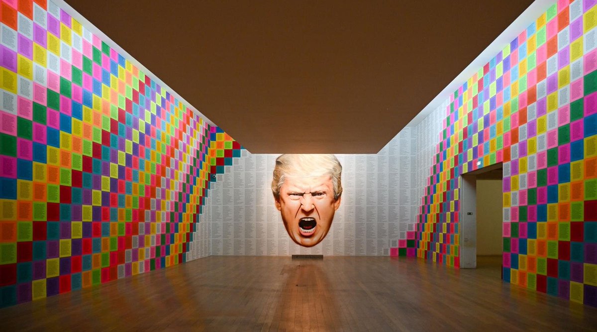 designboom's tweet photo. #jennyholzer turns language into public space.
through projections, inscriptions, and large scale installations, the artist transforms words into powerful visual interventions that challenge, provoke, and engage.
https://t.co/9LvCb7Zblk
#art #publicart #installationart #design https://t.co/dlAqOgWo8J