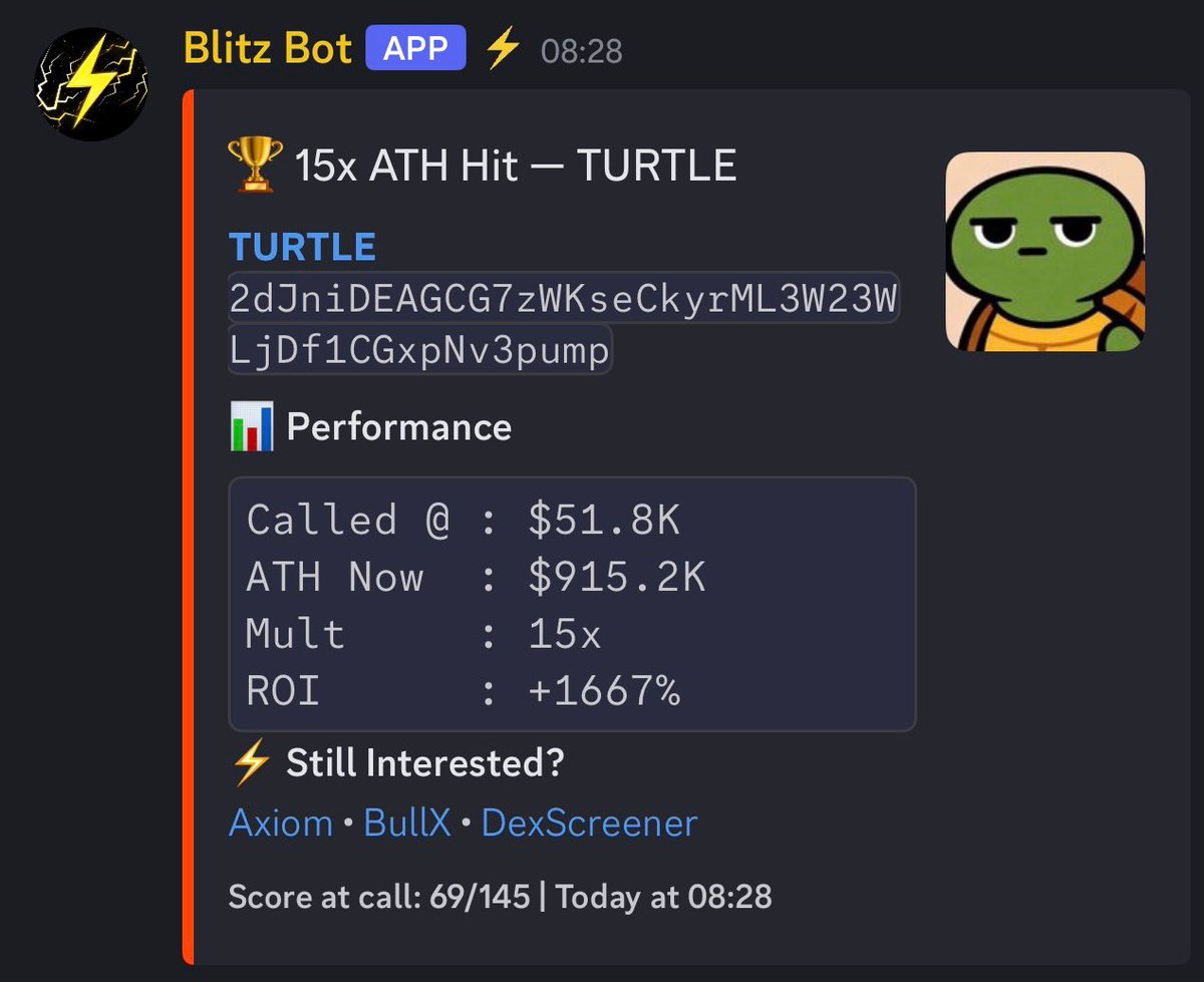Cryptoverrse's tweet photo. ⚡ Why most alpha groups lose you money:

• Paid shills & rugs
• Random Twitter hype
• No confirmation = high risk

@BlitzAlphaCalls does it different ⚡

✅ Bot-powered + Human confirmed DEX & Perps calls
✅ Real proven runners (2x–10x+ weekly) 📈🚀
✅ ALL SERVICES 100% FREE FOR LIMITED TIME ⏰
✅ Community-first. Discipline over hype. No fluff.

Stop gambling. Start stacking with the edge.

Join the squad that actually delivers 👇

https://t.co/6GIyPKFyDT

#Solana #Memecoins #CryptoAlpha #BlitzAlpha