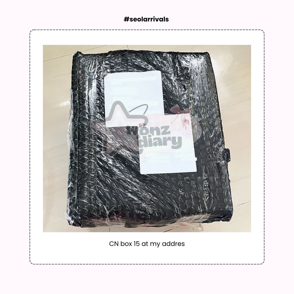 wonzdiary's tweet photo. #seolarrivals 🇵🇭

🇨🇳 BOX 15 arrived at my add — 
local shipment on monday for paid isf ⋆˙⟡

forgot to post this one >< https://t.co/cCgqEtMi8d