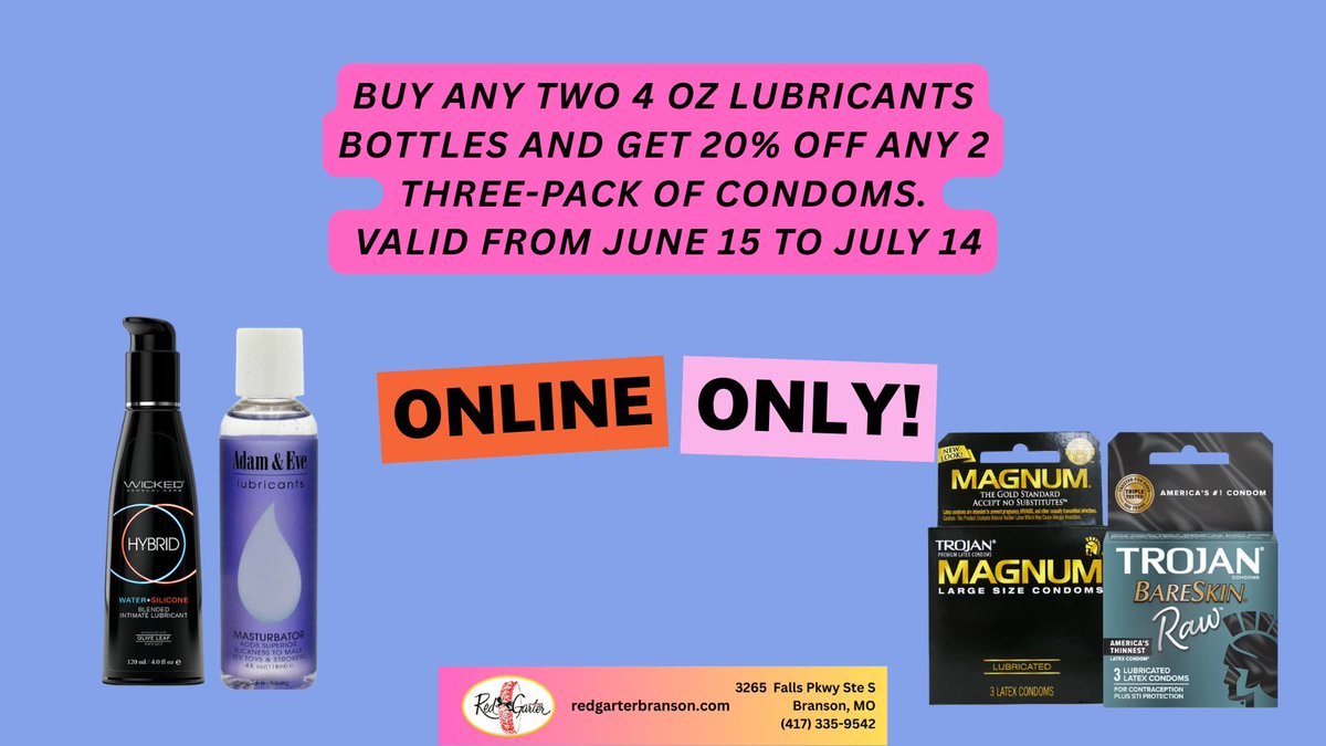 RGarterbranson's tweet photo. Please visit our website at 
https://t.co/Q3ygNzBIPG
_________________________________________
.
Also, please leave a Google Review
https://t.co/WUhEodq8Mg
_________________________________________
.
#explorebranson #lingeriestore #lingerie #adultnovelties #adulttoystore https://t.co/b3e3edaqSC