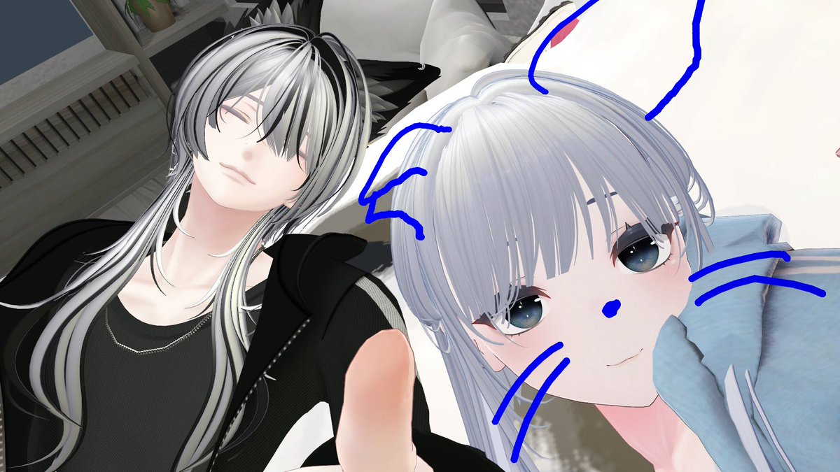 tokiVRchat's tweet photo. 『お砂糖15ヶ月記念撮影』
やっと待ちに待ったゲームも出たし、別ゲーも一緒にやったり楽しいね。楽しすぎて遅れちゃったwそろそろ暑くなってきたから乗り切らないとね。
明日遊びに行けるから楽しみ。何作ろうかな、いっぱいご飯作るね！！貴方の作ってくれるのも楽しみにしてるね！！ https://t.co/B51y6SWp00