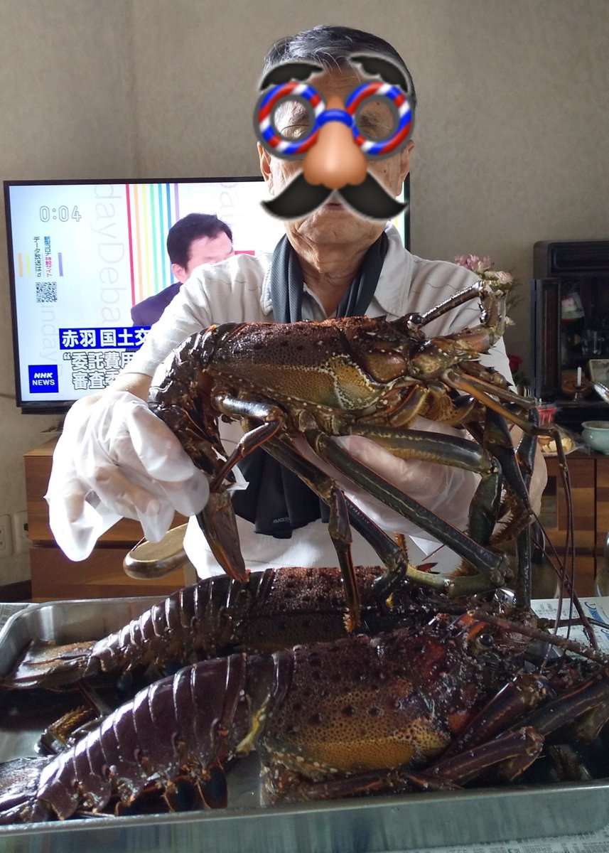 imagasyun's tweet photo. Googleフォトの思い出画像より
数年前の父の日
父親がまだ元気だった頃に伊勢海老食べたいと言うので買ったエビ
喜んで食べていたのに
今は覚えてもいない😇 https://t.co/RdQYMaZaM2