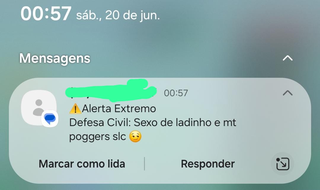 kkmarill's tweet photo. O meu Alerta Extremo Defesa Civil:misantropi4 veio diferente 😔😔 https://t.co/fN1hKbd7ly