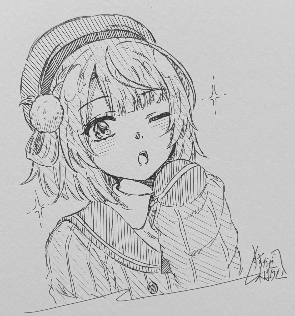 Eto_0201's tweet photo. ウィンク😉
#どろういんぐ https://t.co/Ky8So4TwJp