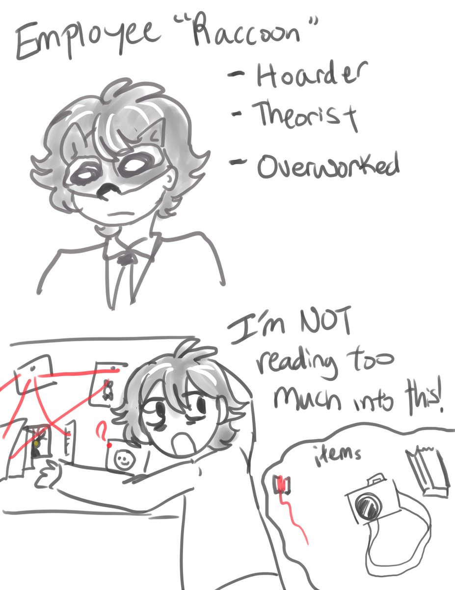 khordraws's tweet photo. Saw everyone doing gsgw OCs and thought I'd join in!

Name: Mattias
Appearance: Black hair with white strands (stress-related)
Traits: Prefers fieldwork to paperwork. Often works overtime due to irresponsible team members. Loves collecting and examining supernatural items. https://t.co/Ng4U3Ut2Yv