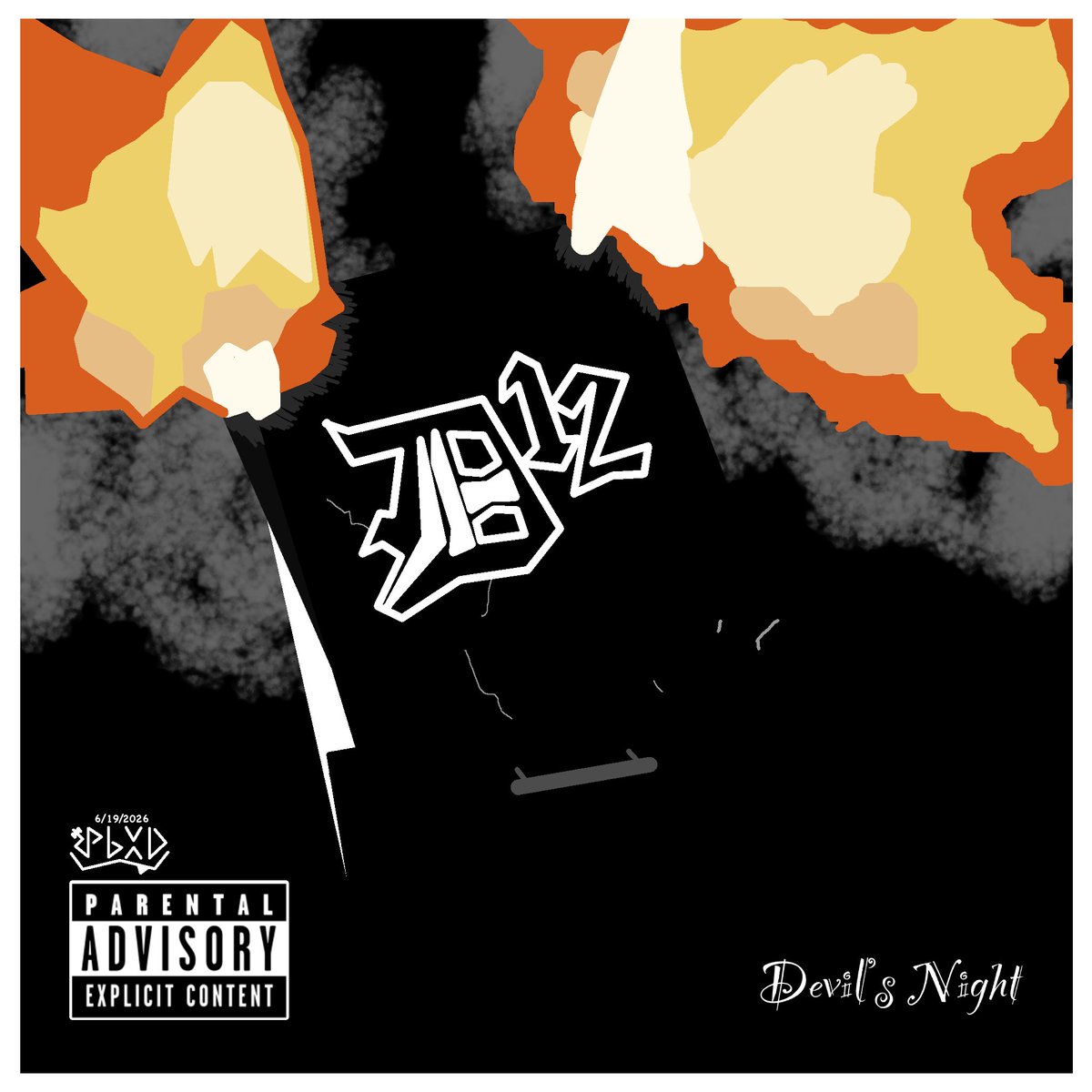PbXD_art's tweet photo. “So say your prayers, your 'Hail Mary's and Jesúses.
Take two sticks, tape 'em together and make a crucifix”.

Lazy doodle of D12’s debut album. This drawing sat in my gallery since Oct 2024, just finished it today for Devil’s Night 25th anniversary.
#d12 #dirtydozen #devilsnight https://t.co/BbTkEx598O