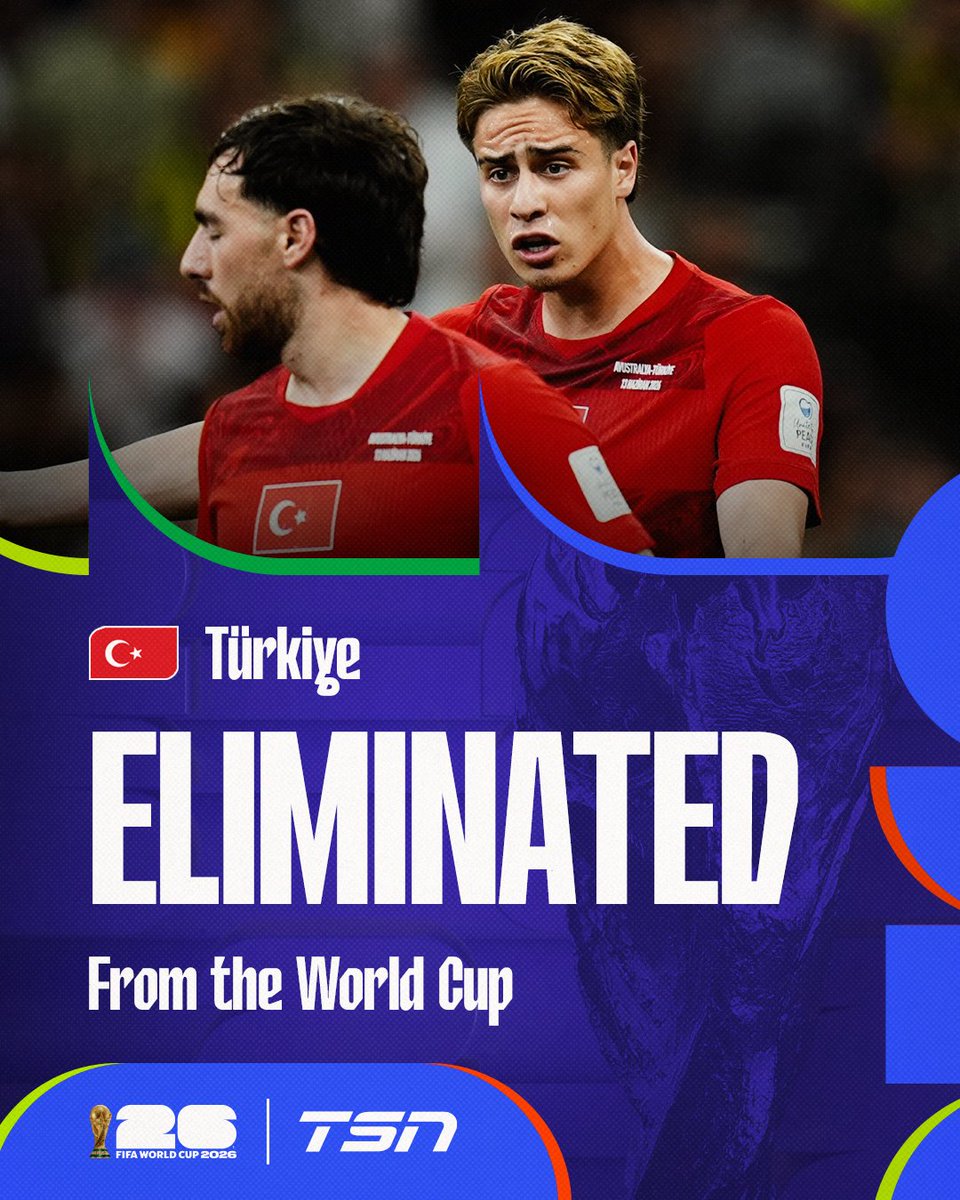 TSN_Sports's tweet photo. After heading into the tournament as a dark horse to many, Türkiye have been eliminated from the #FIFAWorldCup after just two matches... 😬🇹🇷 https://t.co/VVR5IXI4GL