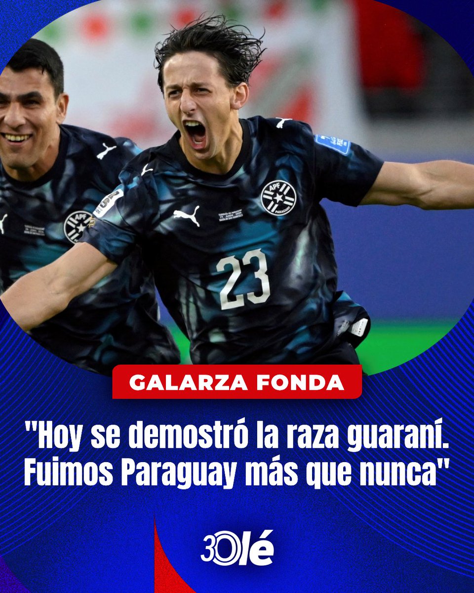 DiarioOle's tweet photo. GALARZA FONDA: "HOY SE DEMOSTRÓ LA RAZA GUARANÍ. FUIMOS PARAGUAY MÁS QUE NUNCA" 👏🇵🇾 https://t.co/i8JvNrymIE