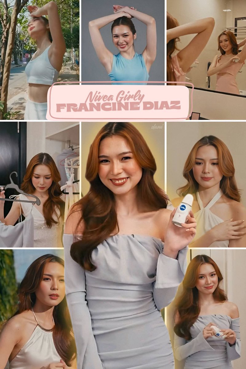 ChinGo441174488's tweet photo. ☀️Chasing the brightest spots, owning her glow, and shining with confidence.💙✨
Thats our NIVEA Girly Francine diaz
#NIVEABrightestSpots ##SkinisforSummer #NIVEAisforSkin
#NIVEAPH #NIVEAExtraBright #RaiseYourArms
#Francinediaz
#FranSeth https://t.co/qoPLBYlsV3