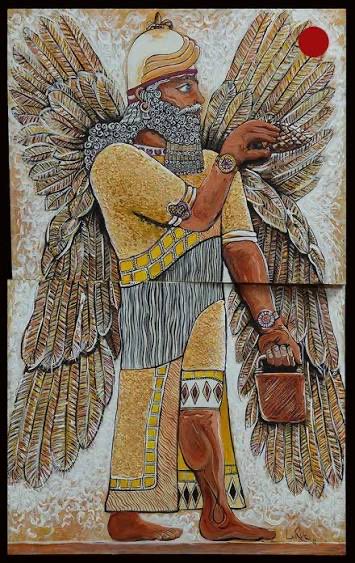 Froyd369's tweet photo. Enki was one of the three great gods of the Mesopotamian pantheon alongside Anu (sky) and Enlil (air/earth). 

He ruled the Abzu, the life-giving freshwater beneath the earth, and was the patron of the city of Eridu, considered the world’s first city. https://t.co/OjkCSe2kgp