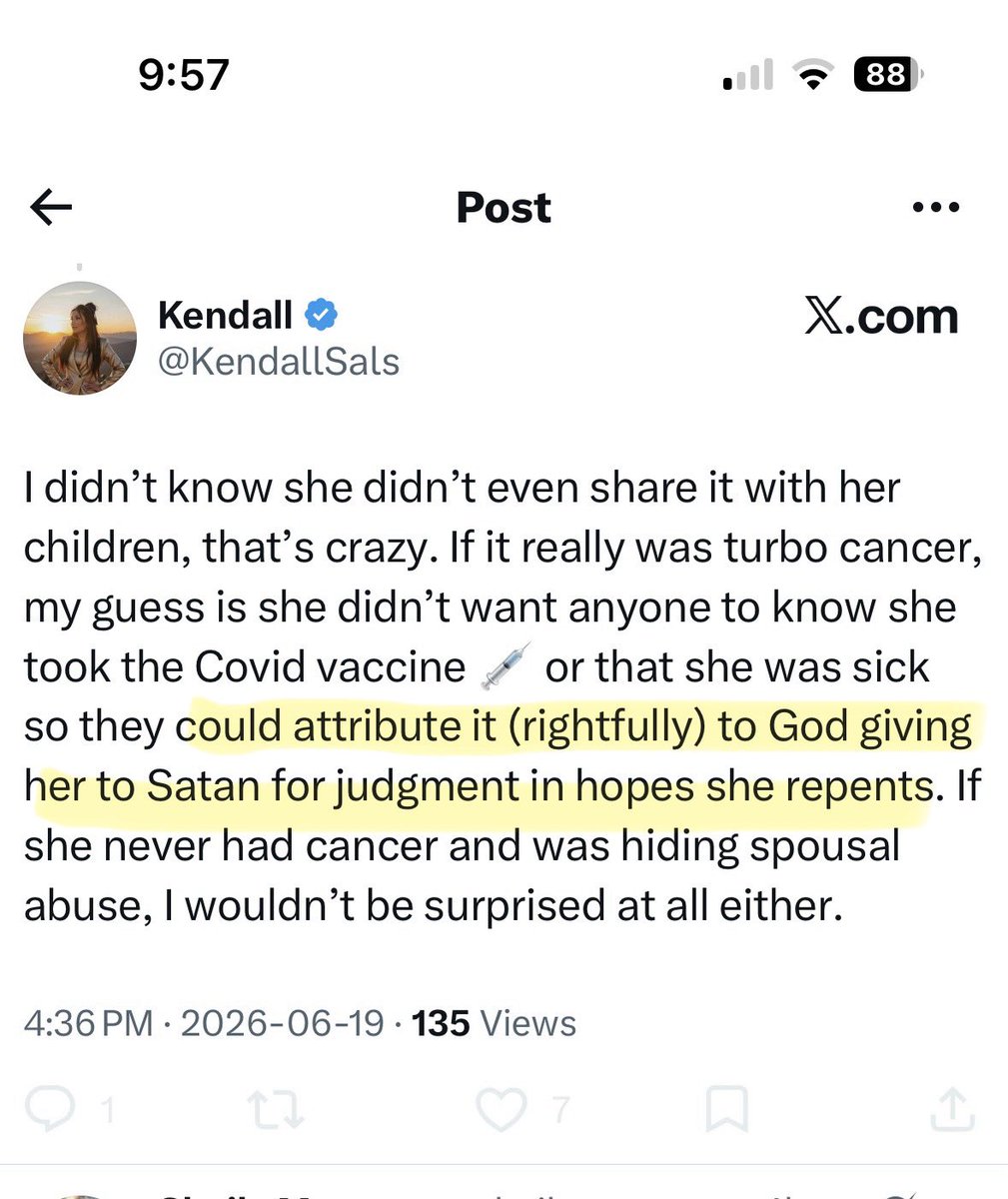 dawnpalcock's tweet photo. That’s some warped theology! 

👉 The LORD is good to all; he has compassion on all he has made. 
Psalm 145:9
👉 God sent his Son into the world not to judge the world, but to save the world through him. John 3:17
👉Mercy triumphs over judgment. 
James 2:13 https://t.co/QZ55qBGWxA