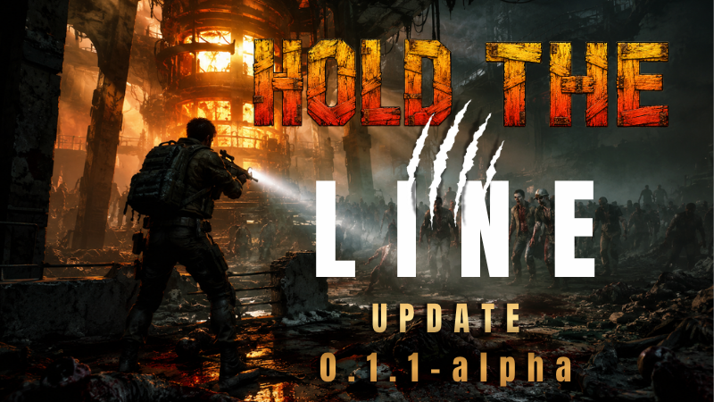 thebigstudiotr's tweet photo. Hold The Line - 0.1.1-alpha released

🐛 Fixes
- Fixed the "Game Over" screen wrongly appearing after a Second Wind revive in co-op.
- After a Second Wind in co-op, all players (including survivors) now return to spawn.
- Fixed zombies spawning early during the preparation phase — they now only appear once the wave starts.
- Fixed players getting stuck floating after a Second Wind revive in singleplayer.
- Fixed the crosshair occasionally disappearing.
- Fixed the ammo counter (bottom-right) occasionally disappearing.
- Fixed losing an inventory weapon when buying from the workbench at the weapon limit — purchase is now blocked when full.
- Fixed difficulty suddenly dropping in late waves (101+) due to a falling zombie count.

⚖️ Balance / Difficulty

- Increased zombie count in co-op — co-op is now harder, tuned independently from singleplayer.
- Raised max zombies per wave in co-op to 1500 (was 1000).
- Barricade repair cost now scales with waves — repairs get pricier in later waves.

#indiegame #indiedev #zombiesurvival #coopgames #fps #survivalgame #steamgame #gaming #pcgaming #earlyaccess