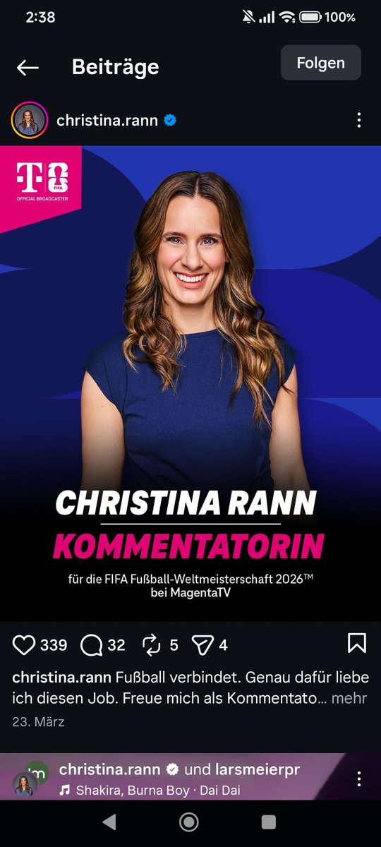 metalheart741's tweet photo. @OliverFlesch69 Und es geht bei #MagentaTV sogar noch schlimmer als Claudia #Neumann. Die foltern uns bei Brasilien - Haiti nun mit Christina #Rann, die nuschelt irgend einen Mist vor sich hin, was man kaum versteht. 🤮
Was will man auch erwarten mit diesem she/her Scheiß im Profil?
#WM #USA https://t.co/4gakBawt8C
