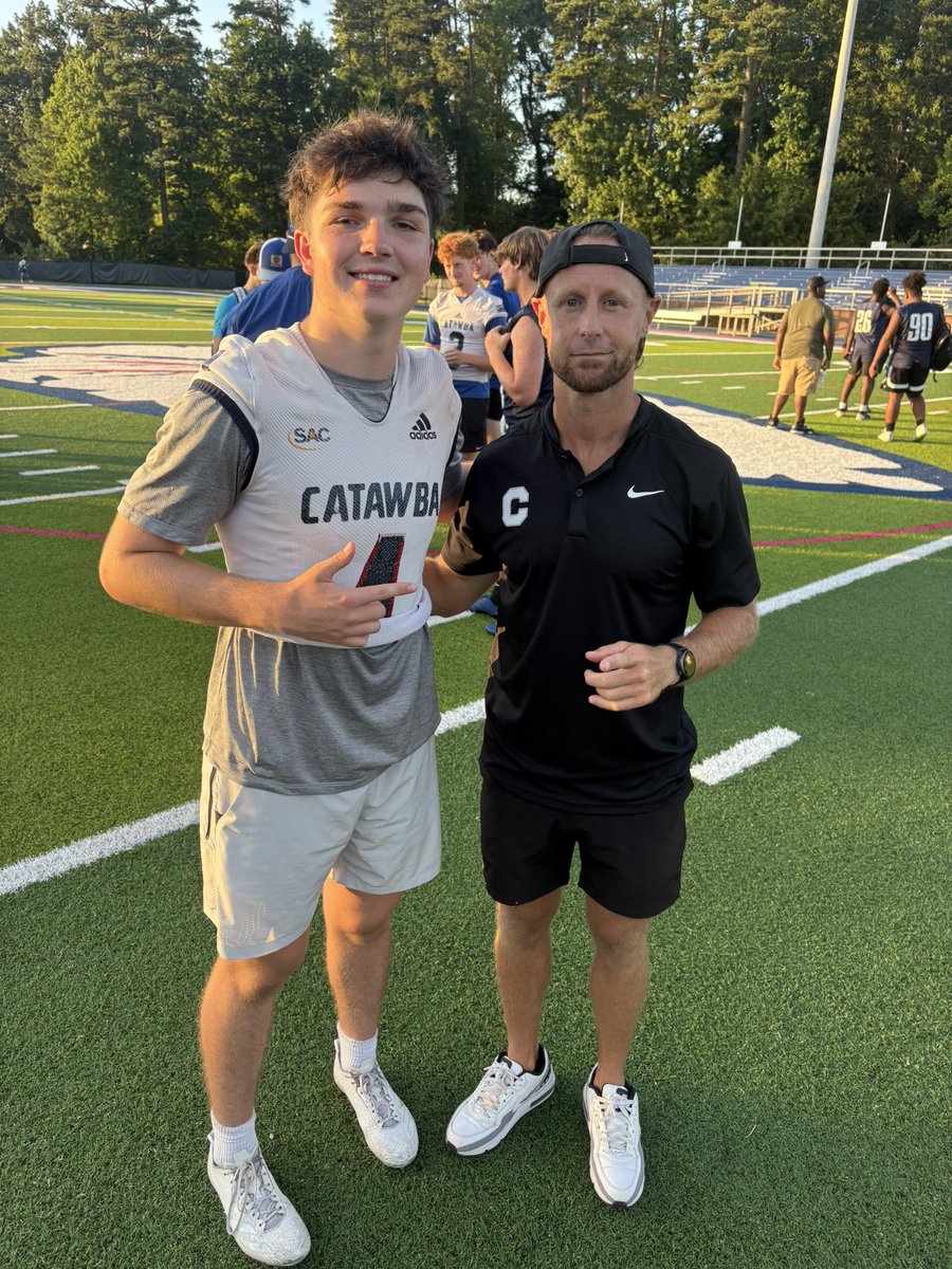 DylanMille0910's tweet photo. Had a wonderful time at @CatawbaFootball prospect camp! Was able to showcase my ability! Really good to meet all the coaches! Super excited where things go from here! Go Indians!

@SoCoFootball @CoachJCraig1 @CoachJGadd @CoachZSallee @IsaiahTaylor_1 @novafootballpod @CSAPrepStar @prepstar360 @JSoftcheck @CoachVellucci @tyhaines16