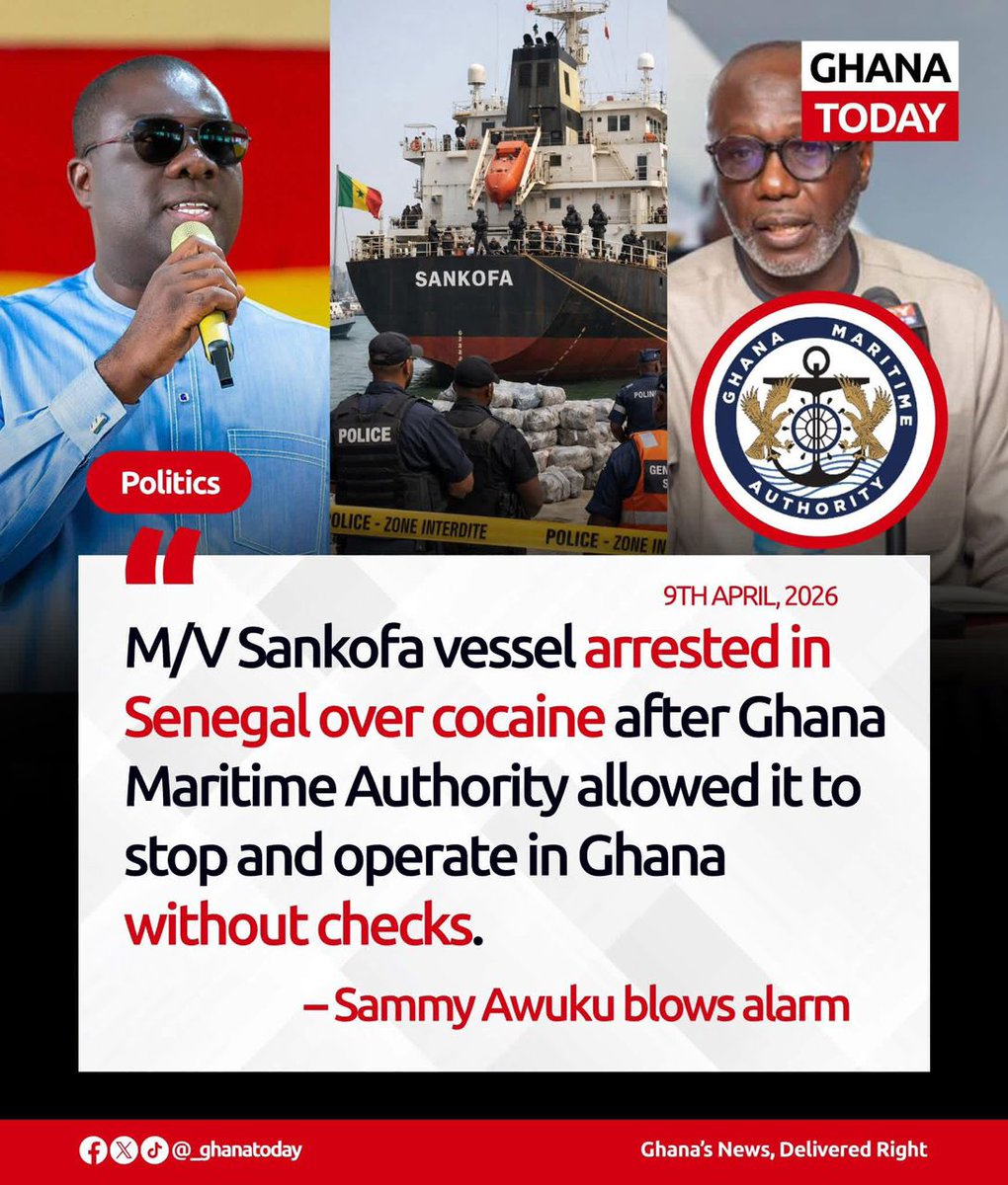 felix_damoah's tweet photo. Drugs are destroying our youth already. We cannot allow Ghana to turn into a transit hub for cocaine.
#CocoaineAban https://t.co/dM1PI2vBIt
